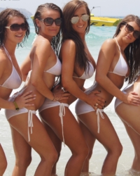Five Busty Beach Babes
