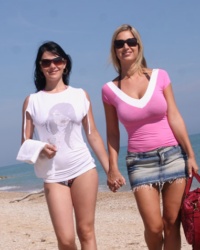 Adrianne And Carol Beach Day