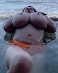 Leanne Crow Orange Bikini In Paradise 11
